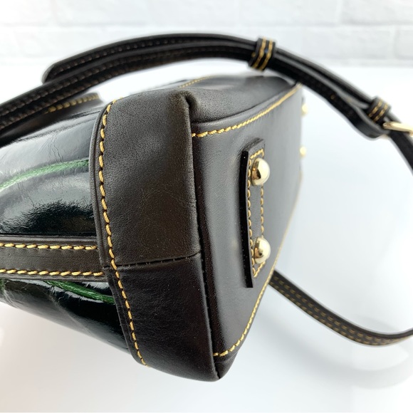 Dooney & Bourke Crocodile Embossed Leather Bucket Satchel Shoulder Bag - Picture 11 of 16